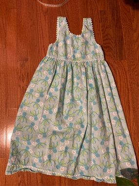 🐙 Patsy Aiken Boutique Sear sucker Dress Octopus Print Girls Size 12
